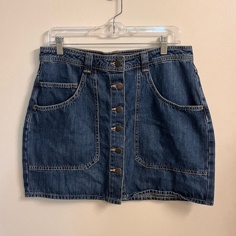 Old Navy Dark Blue Denim Mini Skirt